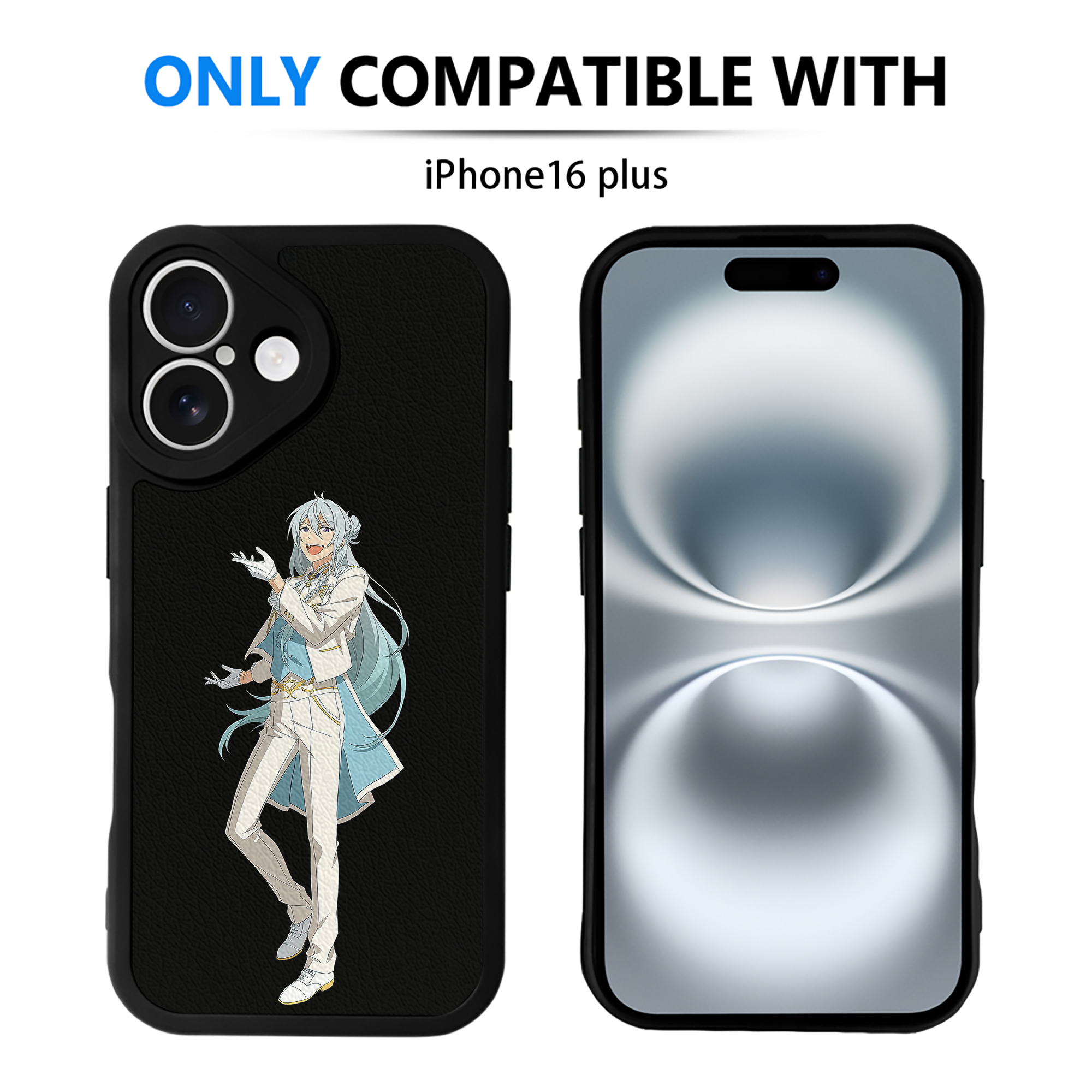 （画像用） あんさんぶるスターズ! Ensemble Stars 【iPhone 16シリーズ対応】シリコンスマホケース（レザー調） 材質：シリコン